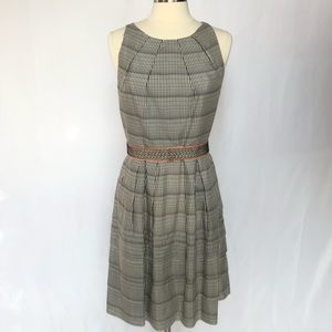 Lela Rose Navy and Cream Sundress Size 10